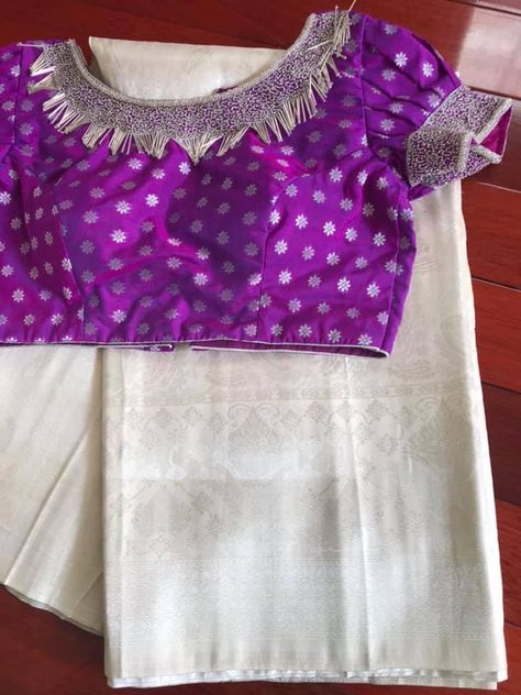 Brocade Blouse Designs Latest For Pattu Sarees, Brocade Blouse Designs Latest, Blouse Design Aari Work, Brocade Blouse Designs, Blouse Maggam Work, Blouse Designs Catalogue, Blouses Designs, Maggam Work Blouse, Pattu Saree Blouse Designs