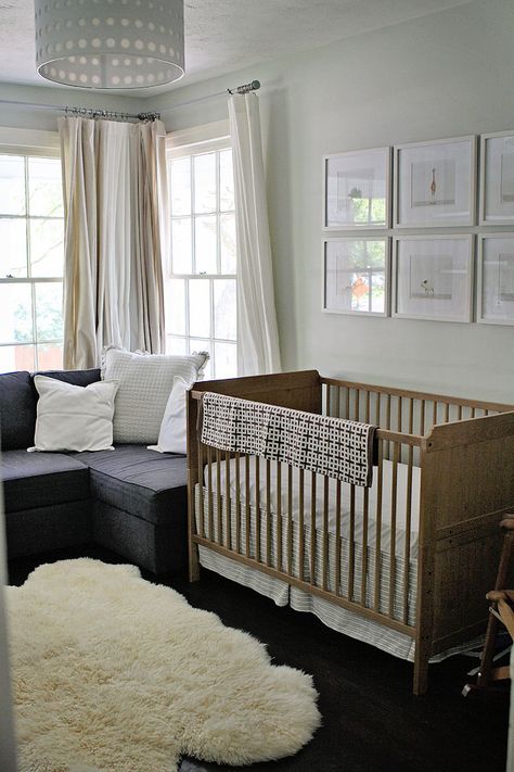 This is my fav! You can always add color later as baby grows. Toys and misc. items add color already. Then when baby is sophisticated four year old, they still have key neutral items. Baby Nursery Design, Beautiful Nursery, Furniture Office, Gender Neutral Nursery, Project Nursery, Baby's Room, Nursery Inspiration, Modern Nursery, Nursery Design