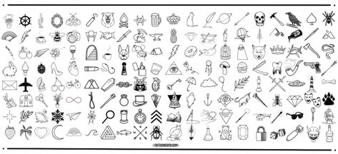 160 Original Small Tattoo Designs - Tattoo Insider Small Tattoo Stencils, Tiny Tattoos With Meaning, Small Crown Tattoo, Small Tattoo Placement, Tiny Tattoos For Women, Free Tattoo Designs, Small Tattoo Ideas, Flash Tattoo Designs, Doodle Tattoo