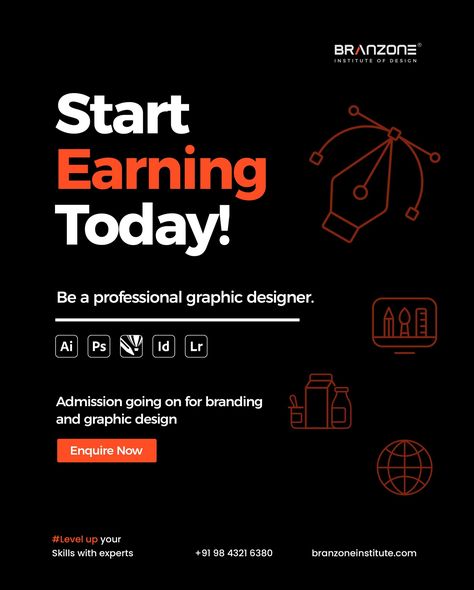 Online Course Template Design, Graphic Design Class Poster, Course Banner Design, Course Advertisement Design, Master Class Poster Design, Graphic Design Course Poster, Online Course Poster, Course Creative Ads, Ar Graphics