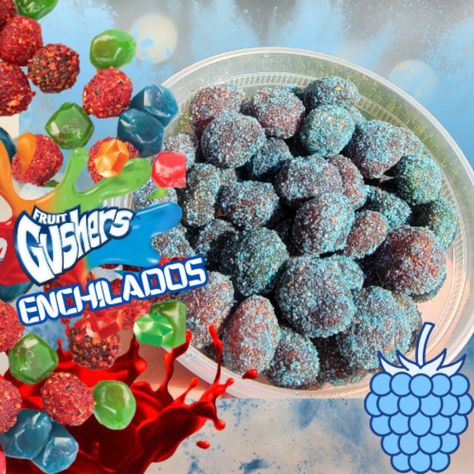 Free Shipping on orders over $35🚚 Looking for a unique and flavorful treat? Look no further than Gushers Enchilados! Our chamoy candy is the perfect blend of sweet and spicy, providing a unique taste sensation that's sure to satisfy. Whether you're shopping for yourself or looking to surprise someone special, our candy is the perfect treat. With an extra kick of spice, Gushers Enchilados are sure to impress even the most adventurous taste buds. Our fan favorite chamoy candy is handcrafted with care, ensuring that each piece delivers a mouthwatering burst of flavor. Indulge in our delicious assortment today and experience the irresistible combination of sweet and spicy flavors. Whether you're craving something new or looking for an exciting gift idea this holiday season, Gushers Enchilados Chamoy Covered Candy, Gushers With Chamoy, Gushers Recipe, Sour Candy Aesthetic, Candies Aesthetic, Chamoy Gushers, Chamoy Candy, Candy Sour, Disney Themed Food