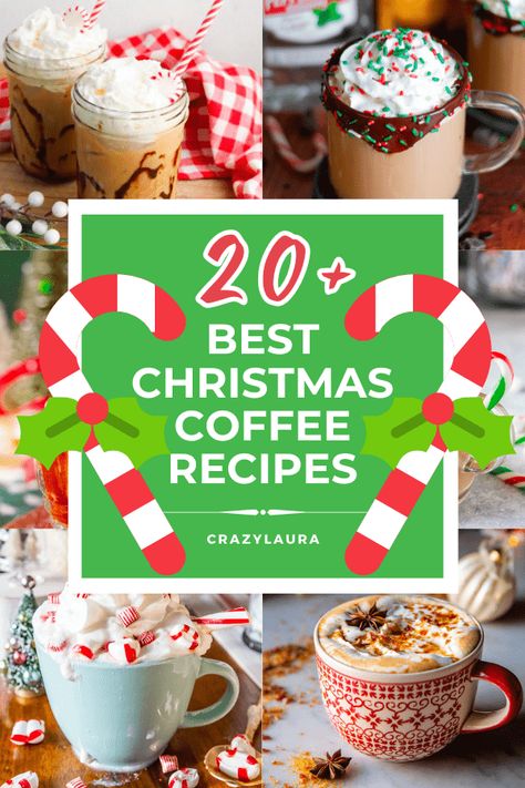 Christmas Coffee Lattes, Christmas Coffee Creamer, Festive Coffee Drinks, Holiday Coffee Drinks Christmas, Christmas Coffee Bar Ideas Holidays, Christmas Cafe Drinks, Christmas Iced Coffee Recipes, Christmas Hot Drinks Recipes, Winter Cafe Drinks