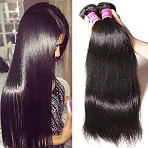 UNICE Hair 10A Malaysian Straight Human Hair 3 Bundles Unprocessed Virgin Human Hair Weave Extensions (18 20 22 inch) Unice Hair, Straight Human Hair Bundles, Weave Extensions, 100 Human Hair Extensions, Virgin Hair Wigs, Hair Extensions Best, Weft Hair Extensions, Human Virgin Hair, Hair Quality