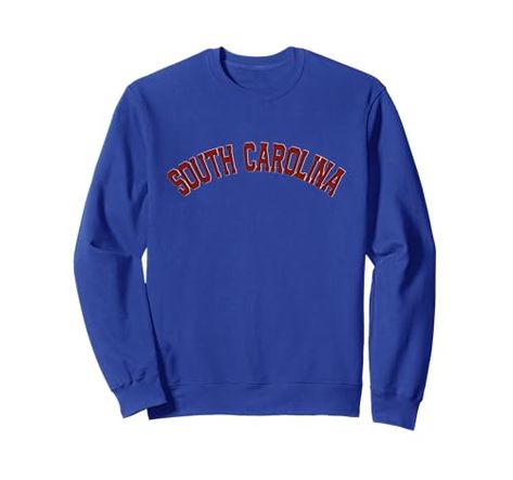 South Carolina | Retro Vintage College Varsity Style State Sweatshirt Upenn Sweatshirt, University Merchandise, Monmouth University, Old Dominion University, Outer Banks North Carolina, Distressed Sweatshirt, College Design, Fishing Humor, Football Game