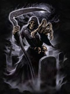 The Grim Reaper Grim Reaper Images, Dark Gif, Iron Maiden Posters, Skull Quote, Don't Fear The Reaper, Reaper Tattoo, Grim Reaper Art, Wallpaper For Android, The Grim Reaper