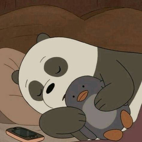 We Bare Bears Sleeping, Panda Sleeping Cartoon, Sleeping Icon, Anime Sleeping, We Bare Bears Panda, Sleeping Cartoon, Panda Icon, Ice Bear We Bare Bears, Bear Bears