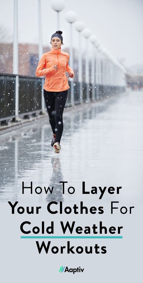 Cold weather workouts | What to wear on winter run | Running outside in the winter | Winter workout Outdoor Workout Outfit, Clothes For Cold Weather, Clothes Cold Weather, Winter Running Outfit, Workout Outfits Winter, Running Attire, Running In Cold, Running Outside, Exercise Clothes