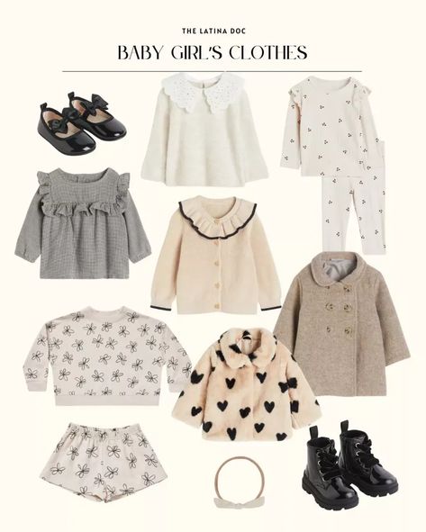 Looking for cute and stylish clothes for a baby girl? These classic neutral pieces are so cute for fall and winter. The coats are so adorable. Tap to shop! Baby Girl Neutral Outfits, Neutral Outfits, Stylish Clothes, Neutral Outfit, Cotton Set, Baby Outfits, Fall And Winter, Stylish Outfits