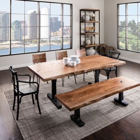 Mesas salón comedor Industrial Farmhouse Dining Table The Home Depot, Modern Dining Room Tables Darl Wood, Wood Dining Table Room & Board Modern Furniture, Traditional Dining Room Furniture, Farmhouse Elegant, Granite Dining Table, Stunning Industrial Cast Iron Dinning Table, Table With Bench, Dinner Family