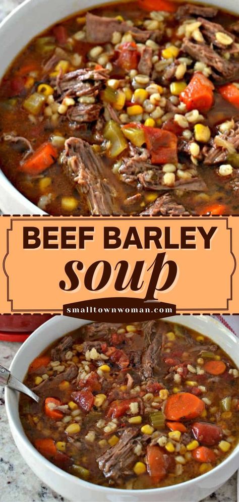 Vegetable Beef Barley Soup, Beef And Barley Soup, Barley Soup Recipe, Beef And Barley, Beef Soup Recipes, Beef Barley, Beef Barley Soup, True Food, Barley Soup