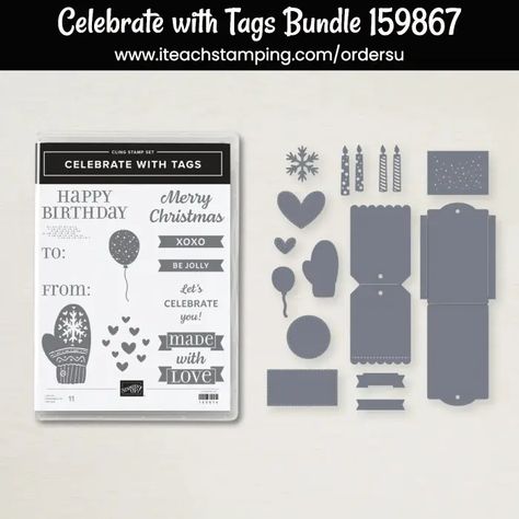 Celebrate With Tags Bundle, Celebrate With Tags, Candy Giveaway, Group Projects, Youtube Live, Online Event, Card Kits, Matching Gifts, Thank You Tags