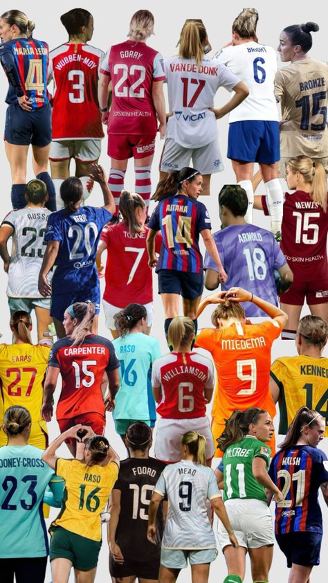 WoSo Female Football Aesthetic, Female Soccer Player Aesthetic, The Matildas Soccer, Woso Football Wallpaper, Women Football Wallpaper, Womens Football Wallpaper, Womens Football Aesthetic, Women Football Players, Preppy Soccer