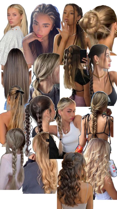 Hairstyle Examples, Easy Hairstyles For Thick Hair, Hair Inspiration Long, Cute Simple Hairstyles, Hairstyles For Layered Hair, Hairdos For Curly Hair, Hair Stylies, Hairdo For Long Hair, Easy Hairstyles For Long Hair