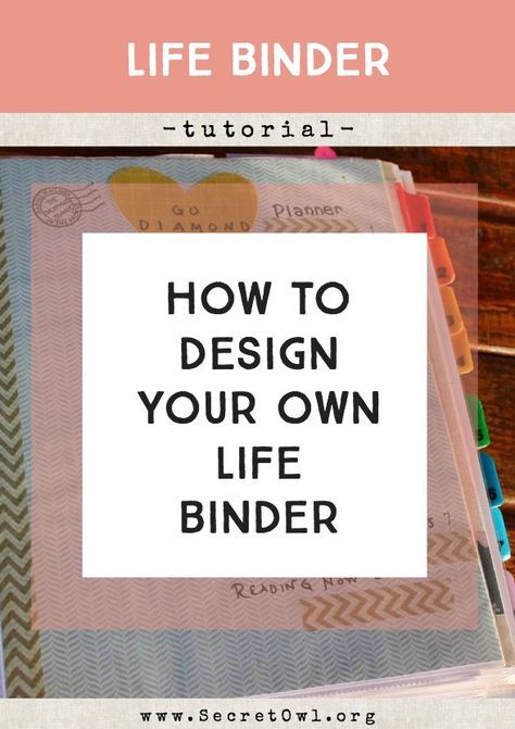 Secret OWL Society: How to Design Your Own Life Binder. >>> Learn more at the photo Personal Binder Organization, Binder Inspiration, Life Organization Binder, Family Binder, Household Binder, To Do Planner, Home Binder, Life Binder, Debt Settlement