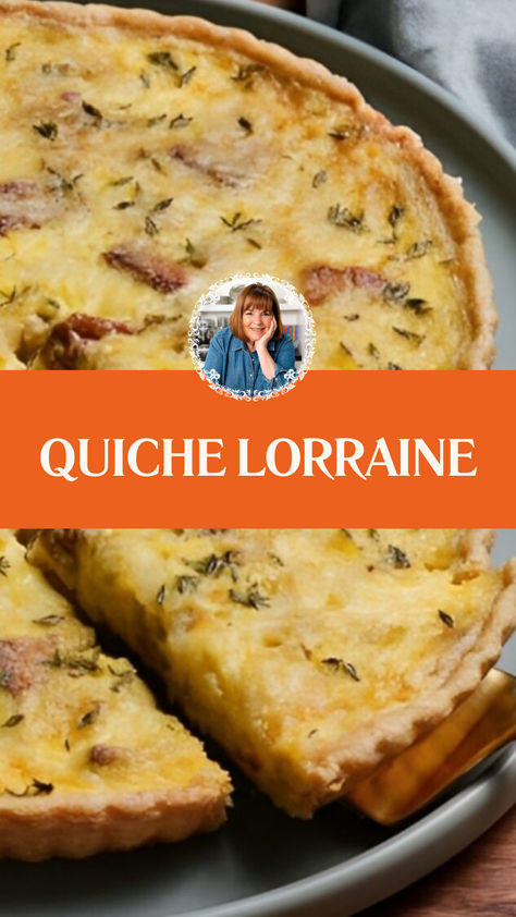 Ina Garten Quiche Lorraine Quiche Lorraine Recipe Easy, Deep Dish Quiche Lorraine, Ina Garten Quiche Recipes, Quiche Lorraine Recipes, Ina Garten Dessert Recipes, Best Quiche Recipe Ever, Best Quiche Recipes, Classic Quiche, French Cooking Recipes