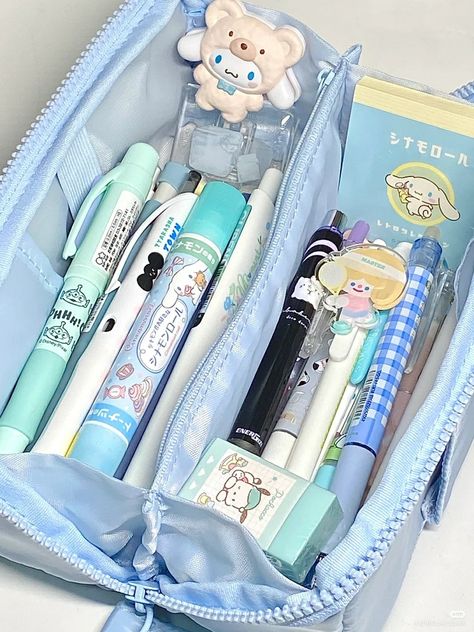 Cinnamoroll Stationary, Korean School Supplies, Hello Kitty School Supplies, Stationary School Supplies, Soft Room, Hello Kitty School, Pretty School Supplies, School Suplies, Stationery Obsession