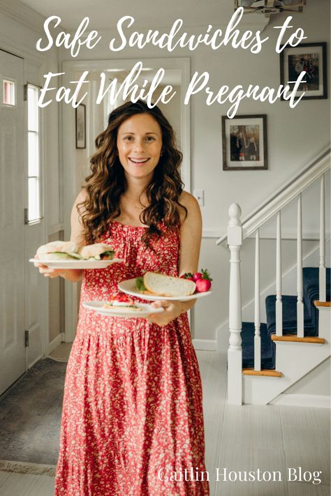 The Best Sandwiches to Eat While Pregnant - Caitlin Houston Healthy Pregnant Lunches, Pregnancy Friendly Sandwiches, Sandwich For Pregnant Women, Pregnancy Sandwiches Ideas, Lunch Ideas When Pregnant, Best Foods To Eat While Pregnant, Healthy Lunches For Pregnant Women, Sandwiches For Pregnant Women, Pregnant Meal Prep