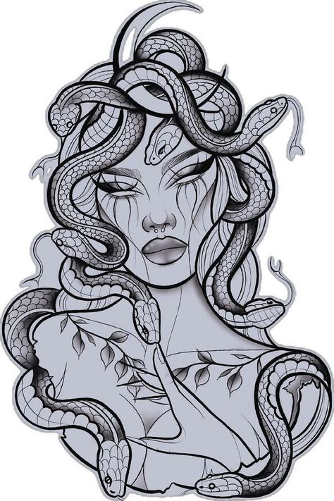 Triskelion Tattoo, Feminine Cross Tattoo, Medusa Tattoo Design, Knot Tattoo, Goddess Tattoo, More Tattoo, Tattoos For Black Skin, Medusa Tattoo, Tattoo Ideas For Women