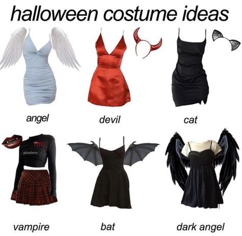 Costume Ange, Demon Halloween Costume, Pick Your Outfit, Week Aesthetic, Fashion Week Aesthetic, Tag Your Best Friend, Kostuum Halloween, Kostum Halloween, Lisa Or Lena