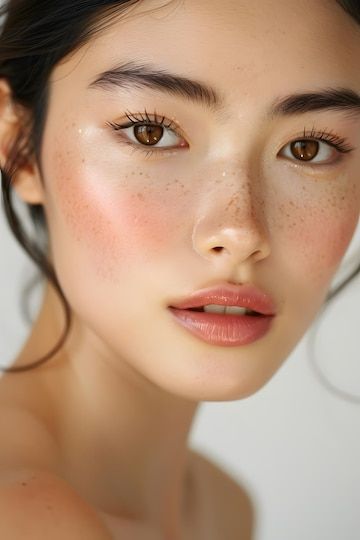 Simple Formal Makeup Asian, Asian Model Makeup Natural, Makeup For Korean Eyes, Korean Bridesmaid Makeup, Natural Brown Skin Makeup, Easy Asian Makeup, No Makeup Makeup Look Asian, Monolid Beauty, Eye Makeup 2024