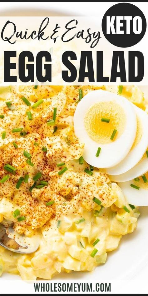 Keto Egg Salad Recipe, Egg Salad Recipe Easy, Keto Egg Salad, Keto Egg Recipe, Egg Salad Recipe Healthy, Classic Egg Salad Recipe, Egg Salad Sandwich Recipe, Best Egg Salad Recipe, Low Carb Sandwiches