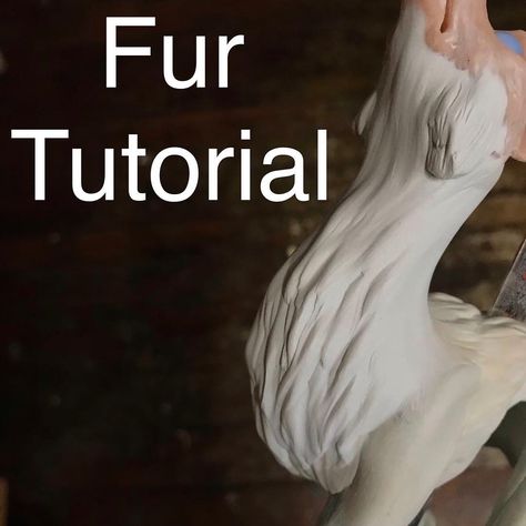 PhoenixCryStudio on Instagram: “Quick fur tutorial!  This part is all done in Apoxie Sculpt. The pink is Sculpty.  Wear gloves when working with Apoxie Sculpt to avoid…” Clay Fur Texture, Fiber Sculpting, Sculpting Animals, Fur Tutorial, Paverpol Sculptures, Dragon Tutorial, Horse Figures, Sculpting Ideas, Apoxie Sculpt