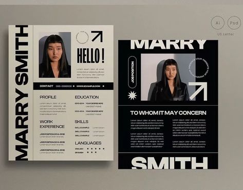 Mono Swiss Resume auf Behance Cv Inspiration, Work Skills, Cv Design, Graphic Design Resume, Portfolio Inspiration, Fashion Design Portfolio, Portfolio Layout, Fashion Graphic Design, Creative Portfolio