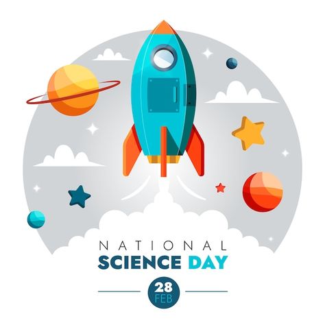 National Science Day, Science Day, Day Illustration, Board Decoration, Cute Couple Cartoon, National Day, Dream Design, Couple Cartoon, Graphic Resources