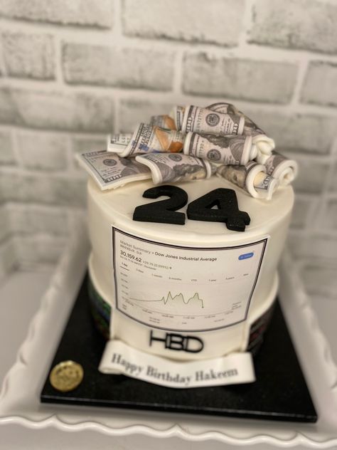 Stock Market Theme Cake, Stock Market Cake Ideas, Share Market Theme Cake, Vanilla Strawberry Cake, 50th Birthday Cakes For Men, Fountain Wedding, Fountain Wedding Cakes, Fountain Cake, Anime Cake