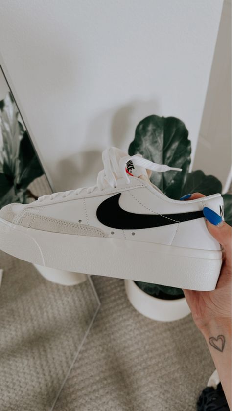 Nike platform blazers Platform Blazers, Nike Platform, Blazers Nike, Nike Shoes New, Nike Blazers, Nike Blazer Low, Blazer Low, Women Platform Shoes, Hype Shoes