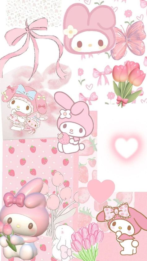 my melody🩷 My Melody Wallpaper Iphone Aesthetic, My Melody Collage Wallpaper, Mymelody Background, Pink Melody Wallpaper, My Melody Moodboard, My Melody Phone Wallpaper, Pink Wallpaper My Melody, Aesthetic My Melody Wallpaper, My Melody Aesthetic Pfp