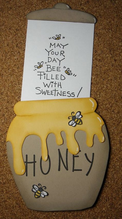 Honey pot | Creative Cards | Pinterest | Honey, Pots and Cards Cards For Men, Anniversaire Diy, Kartu Valentine, Bee Party, Friends Diy, 카드 디자인, Bee Cards, Honey Jar, You Are