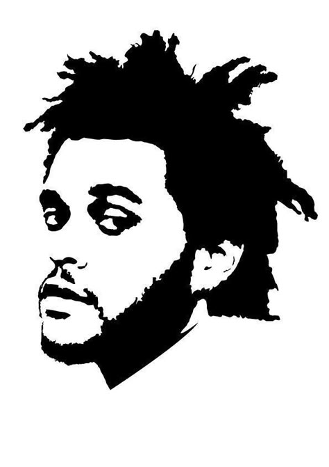 The Weeknd Drawing, Face Stencils, The Weeknd Poster, Painted Clothes Diy, Arte Indie, Album Art Design, White Drawing, Graphic Poster Art, Tapeta Pro Iphone