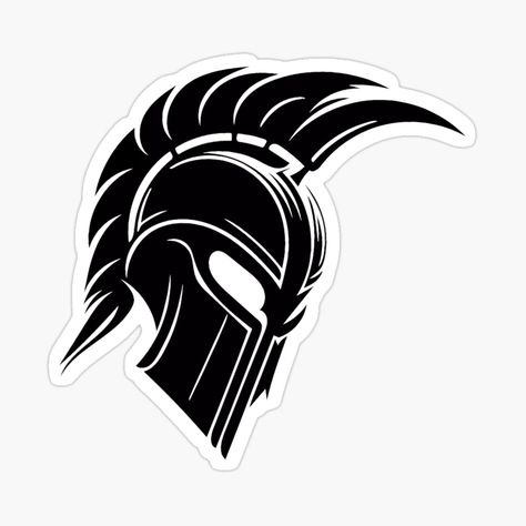 Get my art printed on awesome products. Support me at Redbubble #RBandME: https://www.redbubble.com/i/sticker/Spartan-Helmet-Warrior-Trojan-by-Gutos/145324811.EJUG5?asc=u Trojan Helmet, Spartan Tattoo, Graphic Design School, Spartan Helmet, Sports Logo Design, Metal Working Tools, Design School, Dark Elf, Helmet Design