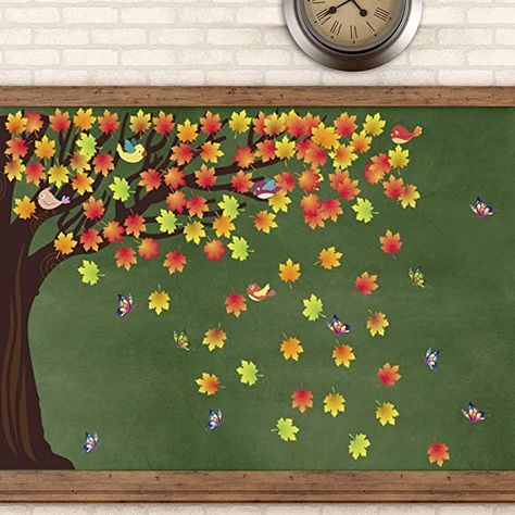 Theme For Board Decoration, Themes For Board Decoration, Diy Tree Classroom Decor, How To Make A Tree For A Bulletin Board, Paper Classroom Tree, Autumn Theme Classroom, Spring Season Board Decoration, Paper Tree Bulletin Board, Seasonal Tree Bulletin Board