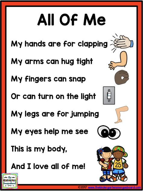 Human body poem! Human Body Craft For Preschoolers, All About Me Fingerplays, My Body Poem, My Body Crafts For Kids, All About Me Poem, All About Me Toddler Theme, Poem For Kindergarten, Poems For Preschool, Rhyming Poems For Kids