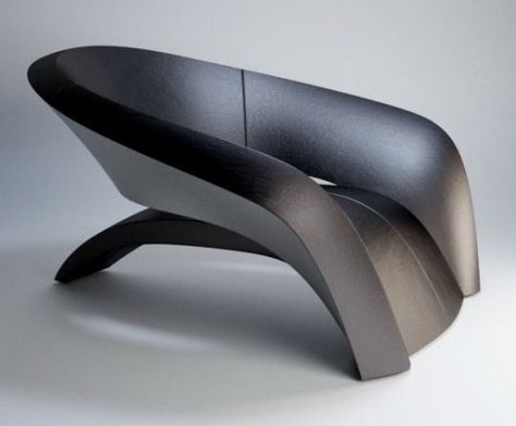 Sculptural Modern Chair Art Sleek Armchair, Tradeshow Display, Article Ideas, Design Armchair, Design Chair, Futuristic Furniture, Unique Chair, Bench Designs, Fantastic Furniture