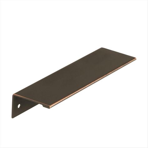 Amerock Edge Pull 5-1/16 in (128 mm) Center-to-Center Oil-Rubbed Bronze Cabinet Pull-2000857 - The Home Depot Oil Rubbed Bronze Cabinet Pulls, Edge Pulls, Bronze Cabinet Pulls, Finger Pull, Kitchen Cabinet Hardware, Decorative Knobs, Decorative Hooks, Bath Hardware, Wood Screws