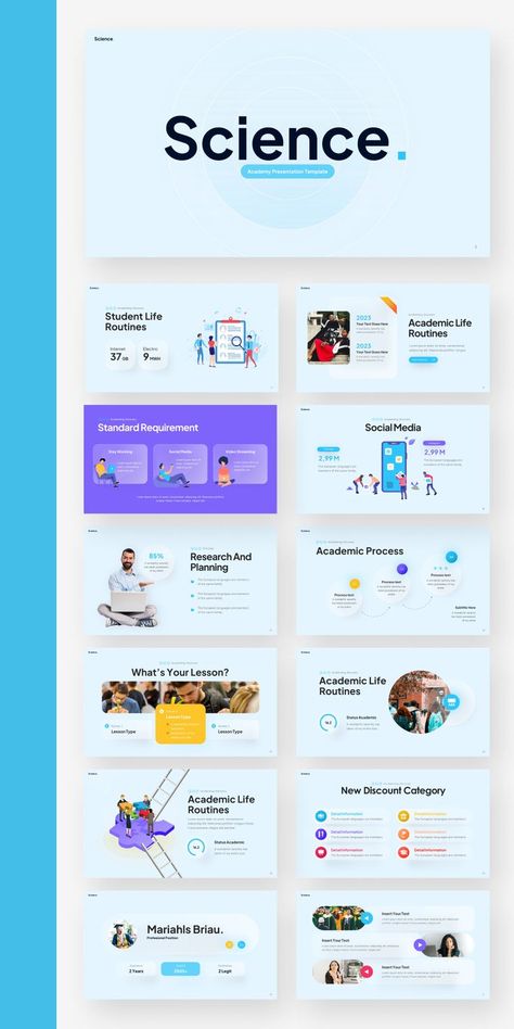 Academy PowerPoint Template Presentation Template Design, Ppt Template Design, Presentation Slides Design, Chart Infographic, Customer Journey Mapping, Infographic Elements, Presentation Design Layout, Proposal Design, Slides Design