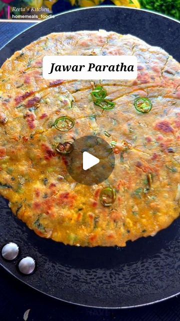 Reeta's Kitchen on Instagram: "Healthy and tasty Summer special Jawar Paratha! This high fibre and protein rich paratha keeps your stomach cool in this heat and also helps control your sugar and weight! Check ingredients in the caption below  🤗✨️ ➡️ Like, share and follow us- Reeta’s Kitchen at @homemeals_foodie ❤️ ➡️ Turn ON your notifications to receive regular updates! . . Ingredients  Jawar Atta 1 cup Wheat 1/2 cup Carrom seeds 1/4 tsp Onion finely cut 1 medium Onion leaves finely cut 2 tbsp Ginger garlic paste 1 tsp each Finely cut green chillies 1  Carrot grated 1 Coriander seeds, pepper, cumin and aniseeds crushed together 1 tsp total  Coriander leaves finely cut 2 tbsp Salt accordingly Ghee/oil 1 tbsp  Turmeric powder 1 pinch  . . . . . . #jawar  #proteinrich #paratha  #jawarparat Stuff Paratha Recipe, Healthy Paratha Recipe, Indian Paratha, Jowar Recipes, Onion Paratha, Healthy Dinner Recipes Indian, Healthy Indian Snacks, Sandwich Recipes Indian, Healthy High Protein Snacks