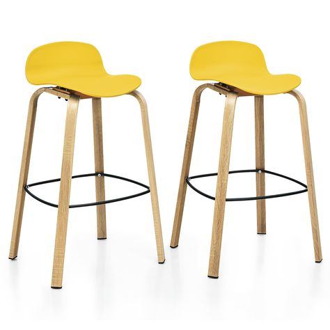 Combines with the modern style and Nordic minimalist style, our set of 2 pub bar stool will add elegance and beauty to your room. The seat is made of high-quality PP material, which is hard to damage and can be used for a long time. Restaurant Reception, Modern Barstools, Pub Kitchen, Pub Stools, Minimalist Chair, Bar Stool Seats, Pub Chairs, 30 Bar Stools, Reception Room