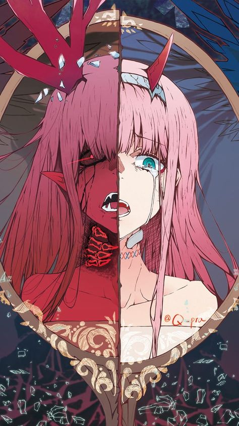 Iphone Android Anime Wallpaper Zero Two, Darling In The Franxx, An Anime, Pink Hair, Anime Character, Hair, Anime, Pink