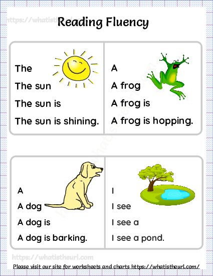 Reading Fluency Kindergarten, Fluency Worksheets, Reading Fluency Activities, Phonics Reading Passages, Reading Comprehension For Kids, Kids Worksheet, Fluency Activities, Reading Comprehension Lessons, Kindergarten Reading Activities