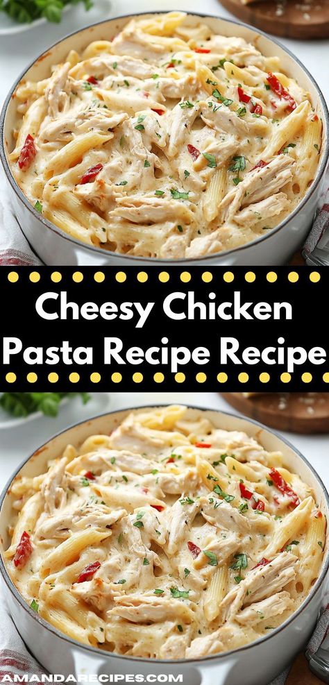 Looking for a flavorful dinner? This Cheesy Chicken Pasta Recipe is a creamy delight that combines savory chicken and pasta in a cheesy sauce. It’s an irresistible choice for cozy family dinners. Quick Casserole Recipes, Creamy Cheesy Chicken, Cheesy Chicken Pasta, Yummy Casserole Recipes, Quick Family Meals, Crowd Pleasing Recipes, Easy One Pot Meals, Ground Beef Casserole, Hearty Dinner