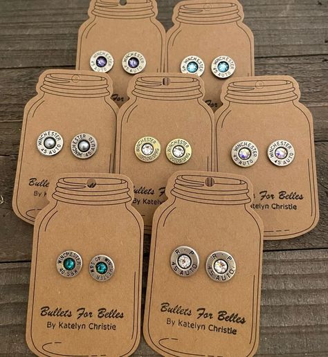 Bullet Shell Jewelry, Shotgun Shell Crafts, Bullet Earrings, Bullet Shell, Bullet Casing, Bullet Jewelry, Shotgun Shell, Western Jewelry, Shell Jewelry