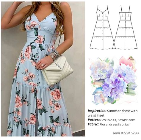 Summer Dress Sewing Patterns Sundresses, Womens Ruffle Dress, Long Summer Dress Pattern, Dresses To Sew For Women, Diy Summer Dresses For Women, Free Pdf Dress Patterns For Women, Lace Dress Sewing Pattern, Easy Summer Sewing Patterns, Sew Summer Clothes