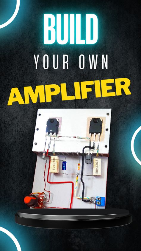 Build your own Amplifier DIY Homemade tutorial videos Diy Phone Amplifier, Diy Bluetooth Speaker Kit, Diy Speaker Kits, Homemade Speakers, Bluetooth Speakers Diy, Cheap Led Lights, Diy Record, Diy Bluetooth Speaker, Electronics Projects For Beginners