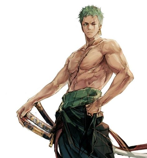 Muka Lelaki, Zoro Roronoa, رورونوا زورو, Es Der Clown, Personajes Monster High, One Piece Ace, Hottest Anime Characters, Zoro One Piece, Japon Illustration