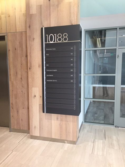 Lobby Directory Signage, Office Directory Signage, Office Building Signage, Building Directory Signage, Office Signage Entrance, Office Room Signage, Directory Signage Design, Floor Directory, Signage Directory