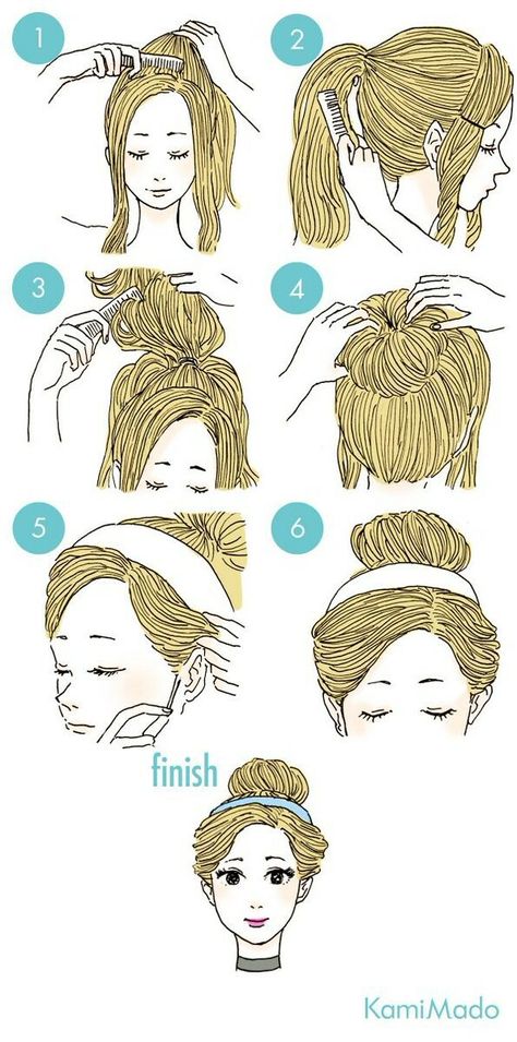 Cinderella 👼👫⏳😰🙋👡👰 Occasion Hairstyles, Cinderella Hair, 5 Minute Hairstyles, Cute Quick Hairstyles, Disney Hair, Cute Simple Hairstyles, Easy Hairstyles For Medium Hair, Grow Long Hair, Easy Hairstyle